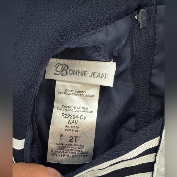 Bonnie Jean Navy Blue Sailor Dress - Picture 2 of 6